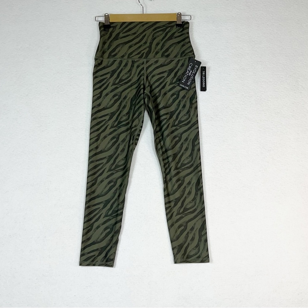 Evolution and Creation green zebra print leggings NWT - Picture 9 of 9